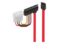LINDY Internal SATA combo Cable 0.3m Data & power W/5.25p power