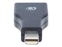 Bild von MANHATTAN Mini-DisplayPort auf DP-Port Adapter Mini-DisplayPort-Stecker auf DisplayPort-Buchse Adapter schwarz