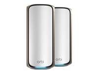 Bild von NETGEAR Orbi 970 series Quad-Band WiFi 7 Mesh System White 27Gbps 2 pieces 1year