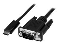 Bild von STARTECH.COM USB-C auf VGA Adapterkabel - USB Typ-C auf VGA Konverter Adapter - 1m - 1920x1200