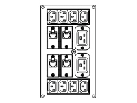 Bild von APC Symmetra RM 220-240V Backplate Kit w/(8) IEC320 C13 (2) IEC320 C19