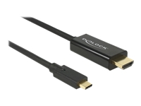 Bild von DELOCK Kabel USB Type-C Stecker > HDMI Stecker (DP Alt Mode) 4K 60 Hz 1 m schwarz