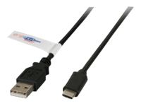 Bild von EFB USB2.0 Anschlusskabel Typ A Stecker auf Typ C Stecker Premium Schwarz 2m