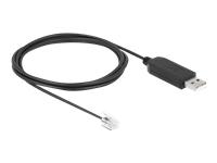 Bild von DELOCK Adapterkabel USB Typ-A zu Seriell RS-232 RJ10 mit ESD Schutz Meade Autostar 2m