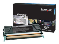 Bild von LEXMARK X746, X748 Toner schwarz hohe Kapazität 12.000 Seiten 1er-Pack