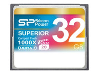 Bild von SILICON POWER 32GB 1000x CF R/W: up to 150/90 MB/s ATA interface VPG -20 PIO mode 6 UDMA 7 ECC function Retail pack