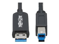 Bild von EATON TRIPPLITE USB 3.2 Gen 1 Plenum-Rated Fiber Active Optical Cable AOC - 5 Gbps A to B M/M Black 20m