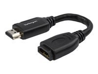 Bild von STARTECH.COM HD2MF6INL 15 cm High Speed HDMI-Verlängerungskabel St/Bu - HDMI 2.0 Adapterabel mit 4K 60Hz - Kurz