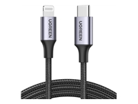 Bild von UGREEN US304 USB-C auf Lightning Kabel MFi zertifiziert PD 3.0 1m schwarz
