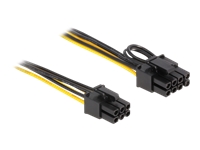 Bild von DELOCK Stromkabel PCI Express 6 Pin Stecker zu PCI Express 6+2 Pin Stecker 50cm