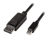 Bild von LINDY Mini DP zu DP Kabel, schwarz 2m MiniDisplayPort zu DisplayPort