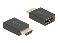 Bild von DELOCK High Speed HDMI with Ethernet Adapter Stecker zu Buchse 8K 60 Hz schwarz