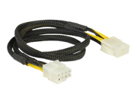 Bild von DELOCK 83653 Extension Cable Power 8 pin EPS male 2 x 4 pin > 8 pin female 44cm