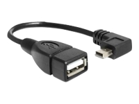 Bild von DELOCK Kabel Mini USB Stecker gewinkelt > USB 2.0-A Buchse OTG 16 cm