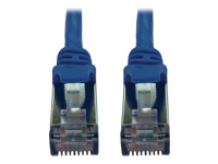 EATON TRIPPLITE Cat6a, 10G, Snagless, Shielded, Slim, STP Ethernet Cable, RJ45, M/M, PoE, Blue, 5 ft. 1.5m