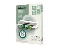 FELLOWES Pochettes de plastification A3 avec 50 pourcentage de contenu recyclé - usage léger mate lot de 100