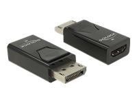 Bild von DELOCK Adapter DisplayPort 1.2 Stecker zu HDMI Buchse 4K Passiv schwarz