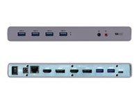 I-TEC USB 3.0/USB-C Dualdock 1x 5K 2x 4K 60Hz 2x HDMI 2x DP 1x GLAN 6x USB 3.0 1x Audio/Mic Jack Kensington kompatibel mit TB 3
