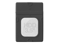 Bild von FANTEC 8,9cm 3,5Zoll HDD/SSD Schutzhuelle absorbiert Geraetevibrationen Stoesse und Erschuetterungen Silikon schwarz
