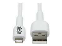 Bild von EATON TRIPPLITE Safe-IT USB-A to Lightning Sync/Charge Antibacterial Cable M/M MFi Certified White 2m 6,6ft.
