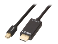 Bild von LINDY Kabel Mini DisplayPort/HDMI 4K30 (DP: passiv) 2m mDP Stecker an HDMI Stecker