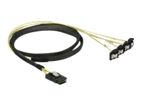 Bild von DELOCK Kabel Mini SAS SFF-8087 > 4 x SATA 7 Pin gewinkelt 1 m