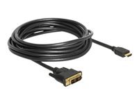 Bild von DELOCK Kabel DVI 18+1 Stecker > HDMI-A Stecker 5 m schwarz