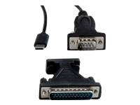 Bild von VALUE USB - Seriell Konverter-Kabel Typ C - RS232 schwarz 1,8m