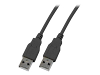 Bild von EFB USB2.0 Anschlusskabel Typ A Stecker auf Typ A Stecker Classic Schwarz 1m