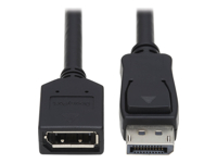 EATON TRIPPLITE DisplayPort Extension Cable with Latch, 4K, 60Hz, HDCP 2.2, M/F, 15ft. 4.57m