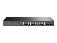 Bild von TP-LINK SG2428LP Omada 28-Port Gigabit Smart Switch 24x Gigabit (16×PoE+ 8× Non-PoE) 4× Gigabit SFP 150W PoE Power fanless steelcase