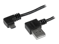 Bild von STARTECH.COM Micro USB Kabel mit rechts gewinkelten Anschlüssen - Stecker/Stecker - 1m - USB A zu Micro B Anschlusskabel