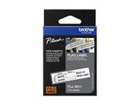 BROTHER FLe-2511 Black on White Flag Tape for Brother P-touch D800W P900W P950NW