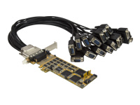 Bild von STARTECH.COM 16 Port PCI Express Seriell Karte - Low Profile - High Speed PCIe Seriell Karte mit 16 DB9 RS232 Ports