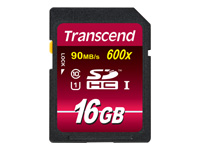 Bild von TRANSCEND Ultimate 16GB microSDHC UHS-I Class10 90MB/s MLC inkl. Adapter