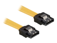 Bild von DELOCK Kabel SATA 6Gb/s 10cm gelb ge/ge Metall