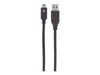 Bild von MANHATTAN USB-C 3.1 Gen2 Kabel 1m Typ C-Stecker / Typ A-Stecker 3 Ampere schwarz