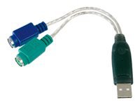 Bild von DIGITUS USB to PS2 Adaptor USB A/M to 2x Mini-DIN 6/F