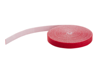 Bild von STARTECH.COM Hook and Loop Tape - 25 ft. - Reusable Adjustable Cable Ties - Red HKLP25RD