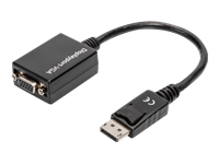 Bild von ASSMANN DisplayPort Adapterkabel DP - HD15 St/Bu 0,15m 10er Set Full HD CE sw
