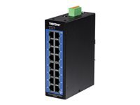 Bild von TRENDNET TI-G160I 16-Port Industrial Gigabit L2 Managed DIN-Rail Switch