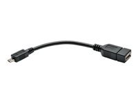 Bild von EATON TRIPPLITE Micro USB to USB OTG Host Adapter Cable 5-Pin Micro USB B to USB A M/F 6Zoll 15,24cm