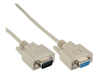 Bild von INLINE BULK 10er Serielle Verlaengerung 9pol Stecker Buchse vergossen 1:1 belegt 15m