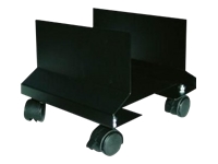 Bild von TECHLY Rollwagen fuer PC Desktop Computer Stahl bis 25 kg mit Bremse schwarz