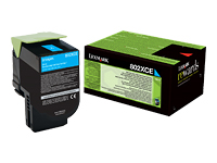 Bild von LEXMARK 802XCE Toner cyan Standardkapazität 4.000 Seiten 1er-Pack corporate