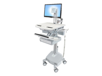 ERGOTRON StyleView Cart, with LCD Pivot, LiFe Powered, 1 Drawer, CH