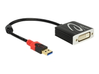 Bild von DELOCK Adapterkabel USB 3.0 Stecker > DVI Buchse schwarz