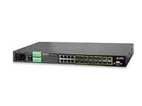 Bild von PLANET Managed Metro Ethernet Switch 16-port 100/1000Base-X SFP + 8-port 10/100/1000 Base-T L2/L4 (AC+2 DC DIDO)