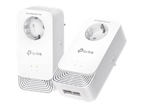 Bild von TP-LINK PG2400P Kit Passthrough Powerline Kit mit erweitertem Protokoll G.hn MIMO