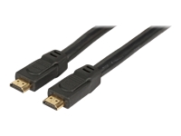 Bild von EFB HDMI HighSpeed Anschlusskabel mit Ethernet Stecker Typ A auf Stecker Typ A Schwarz 2m